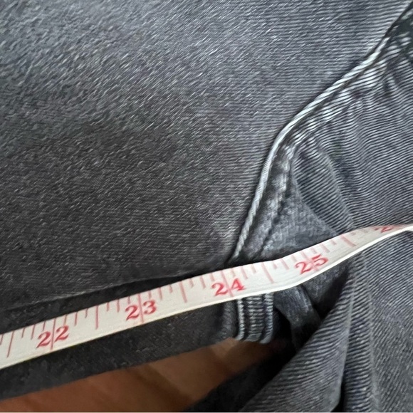 Free People Womens Clean girlfriend Straight leg Jens Size 27S Gray Raw Hem fade - Picture 11 of 14